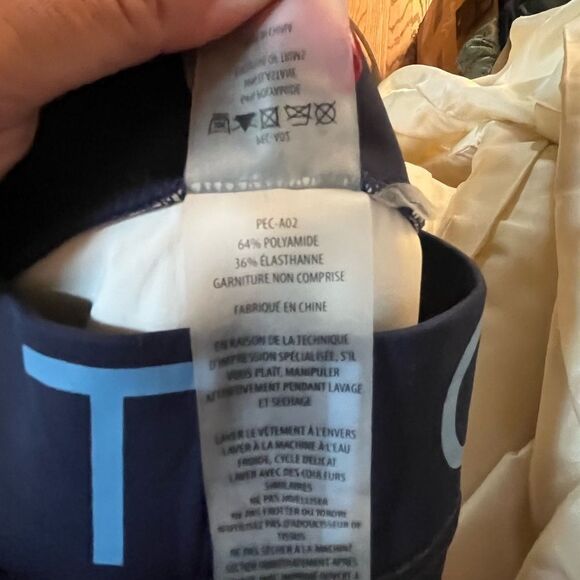 PE Nation Logo Waist Over Foot Leggings sz S - Picture 10 of 11